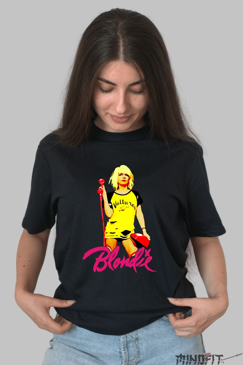 Tricou Rock Blondie Debbie Harry Vultures dama negru