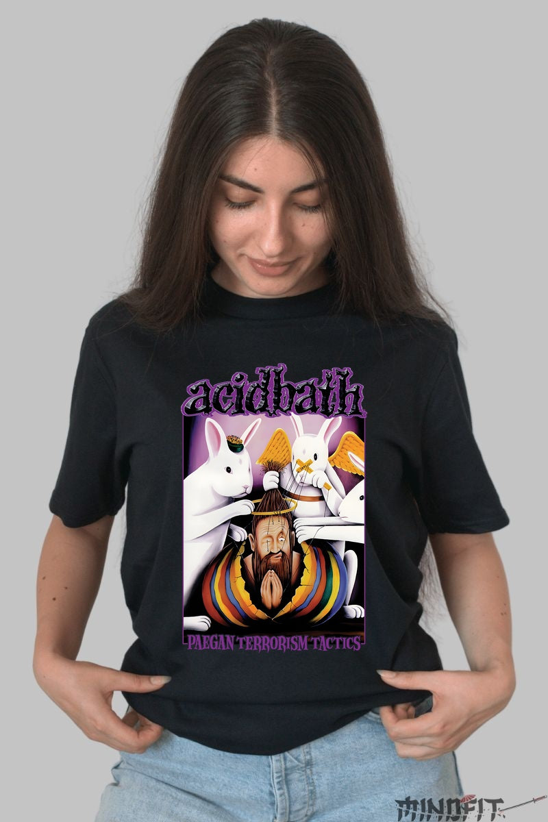 Tricou Acid Bath - Paegan Terrorism Tactics Artwork dama negru