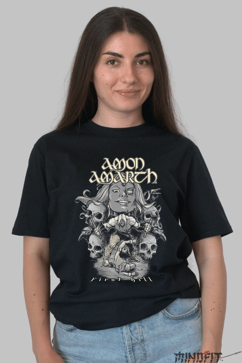 Tricou Amon Amarth - First Kill Edition dama negru