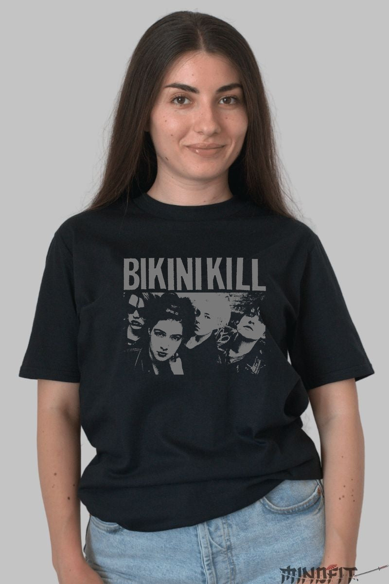 Tricou Bikini Kill - Riot Grrrl Revolution fata negru