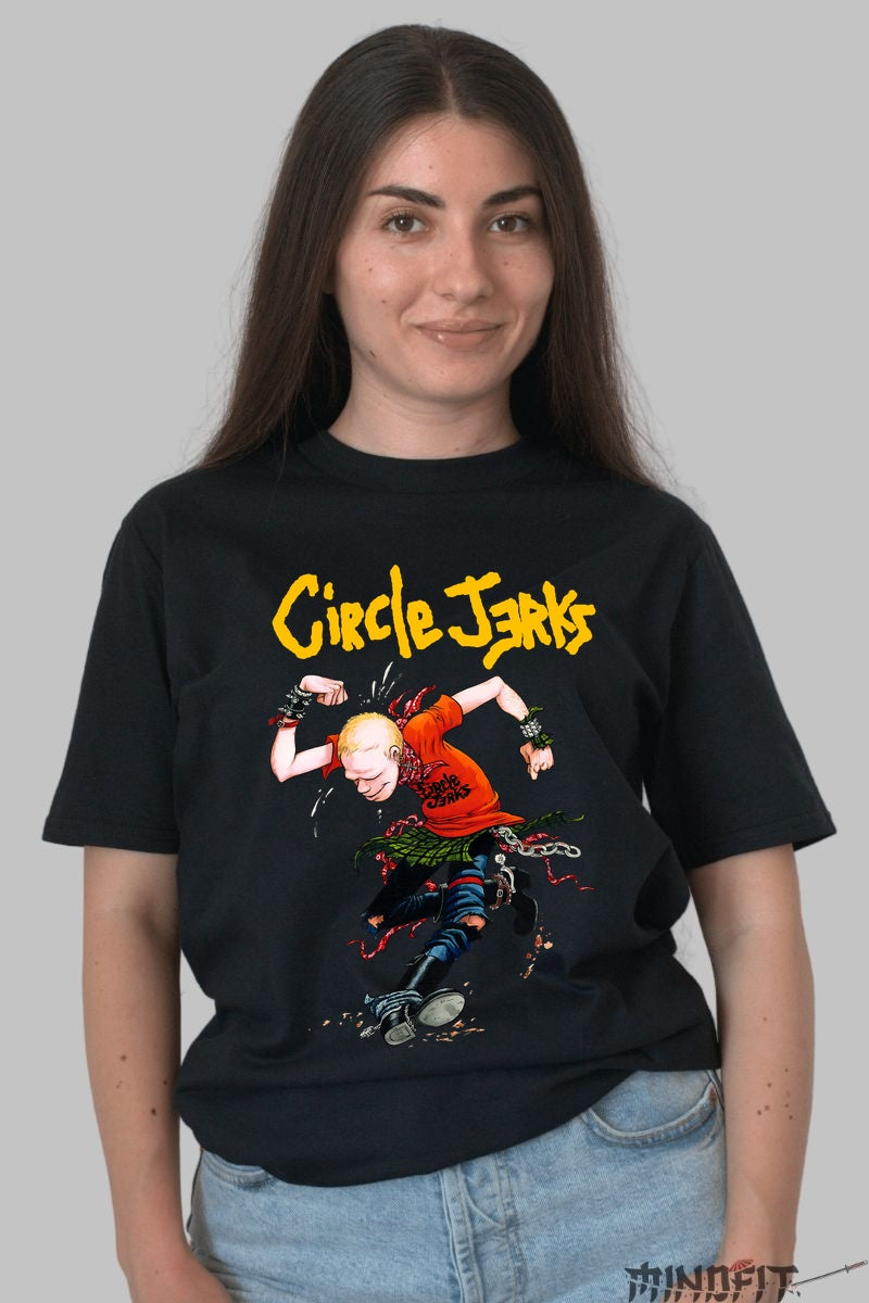 Tricou Circle Jerks - Punk Energy Art fata negru