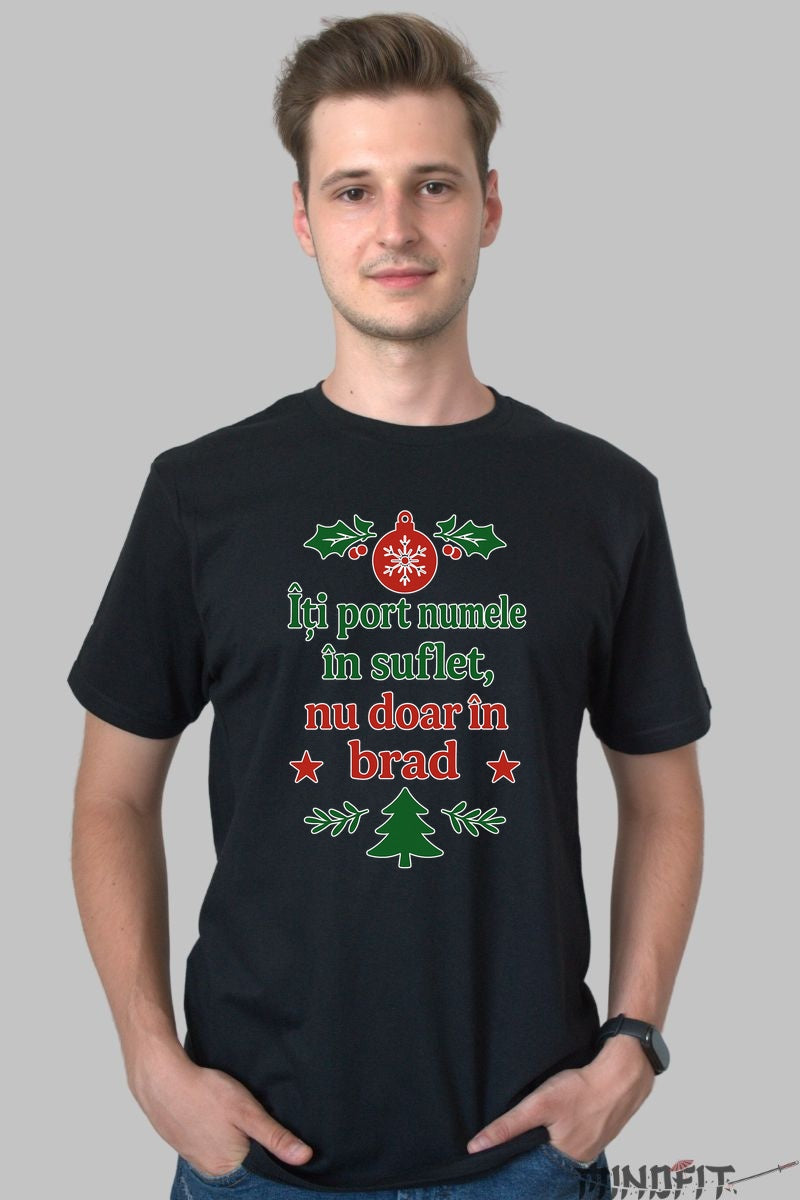 Tricou De Craciun - Numele Tau In Suflet dama alb