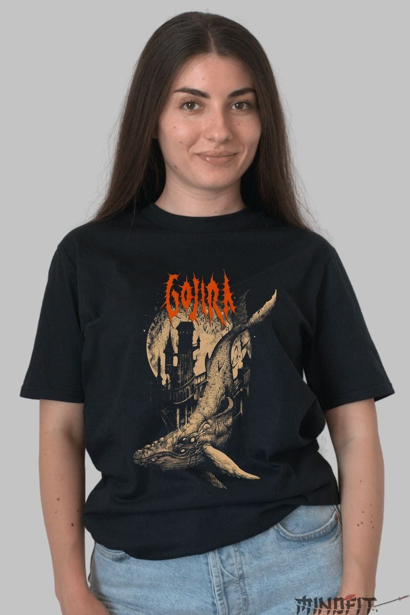 Tricou Gojira - Leviatanul Apocaliptic dama negru