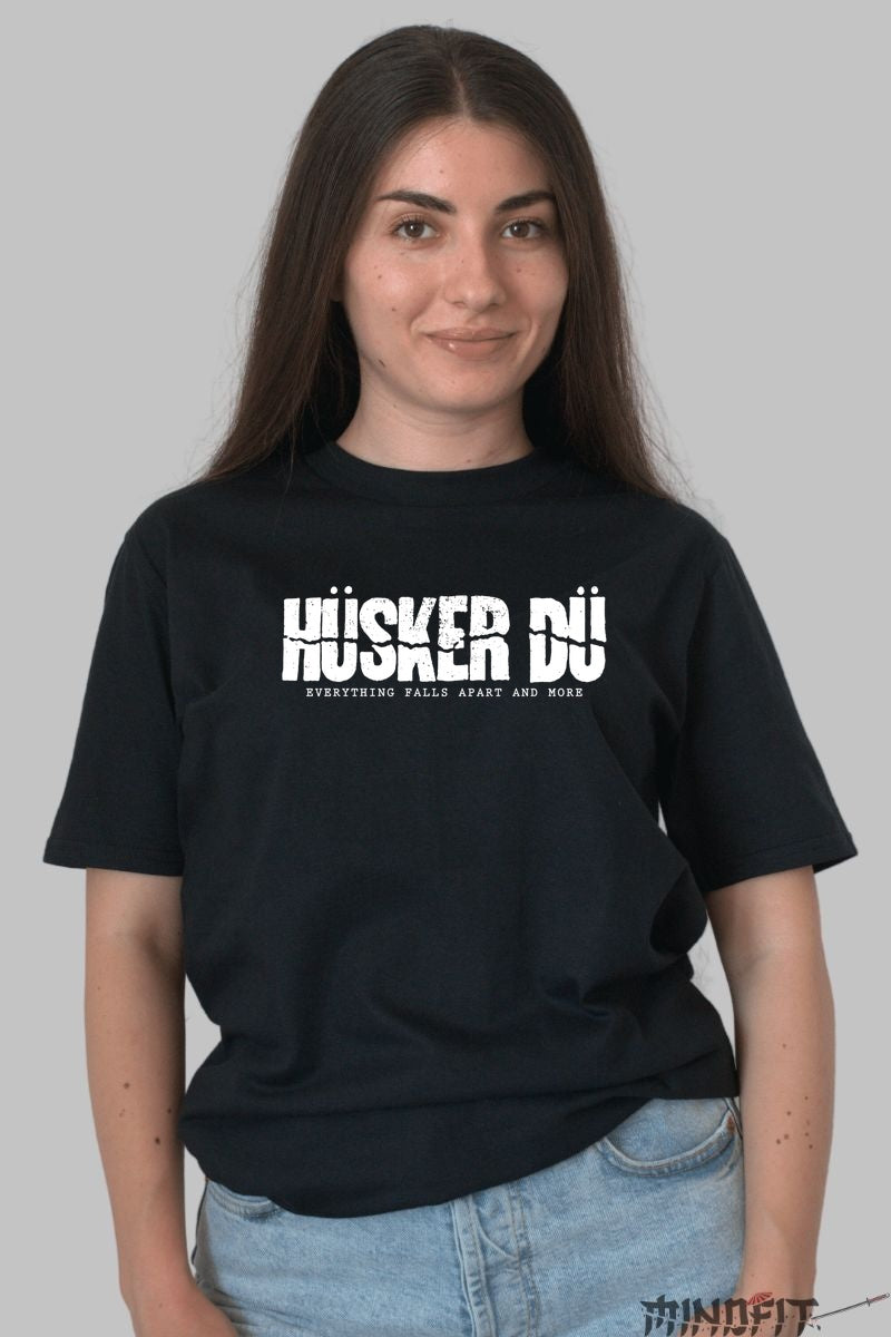 Tricou Husker Du Rock - Everything Falls Apart dama negru