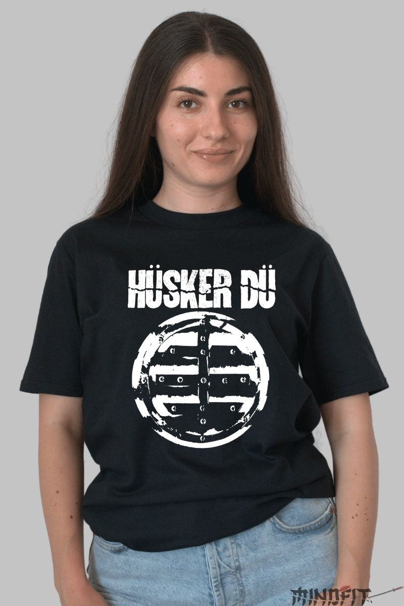 Tricou Huker Du - Underground Punk Legacy dama negru