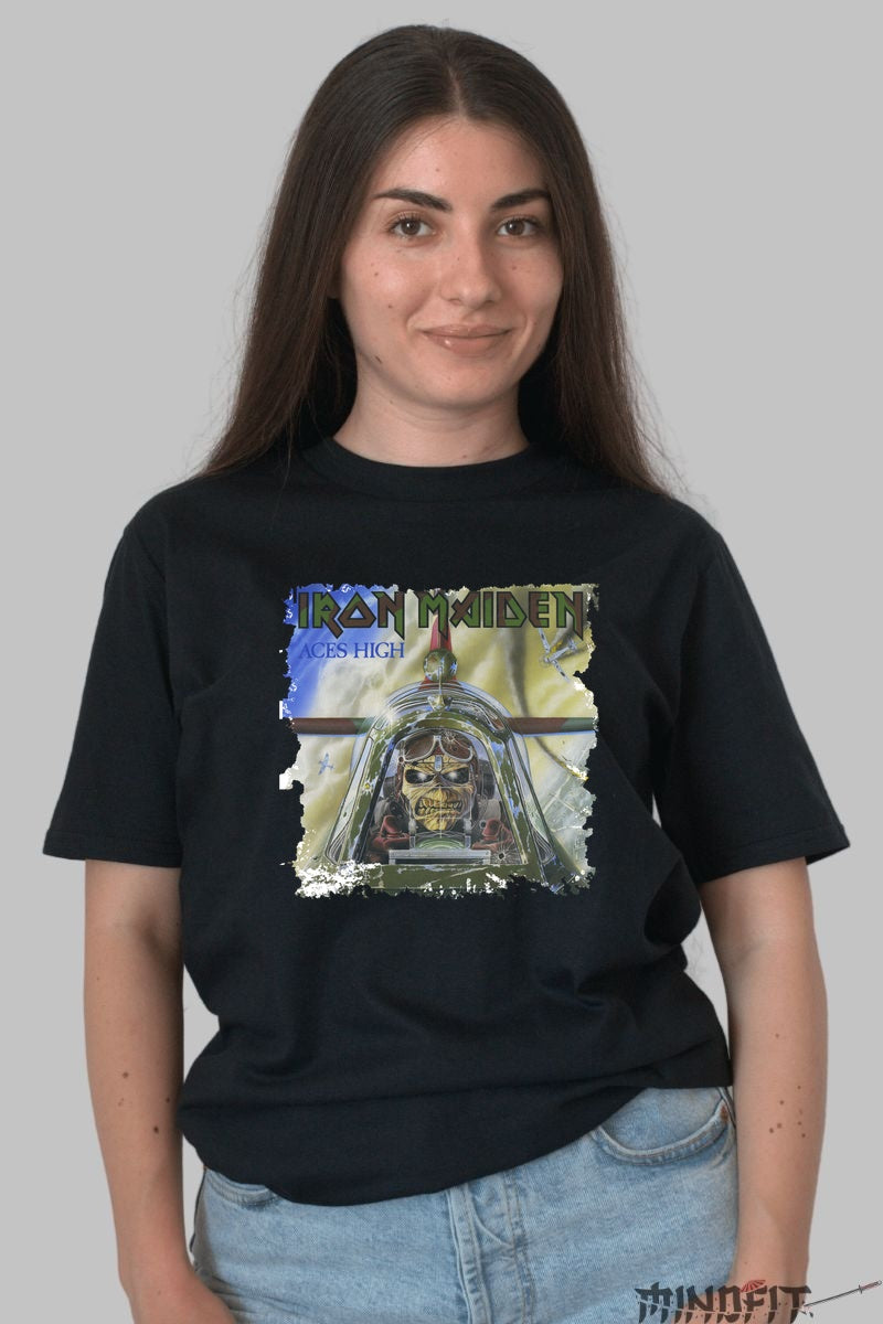 Tricou Iron Maiden - Aces High Legacy dama negru