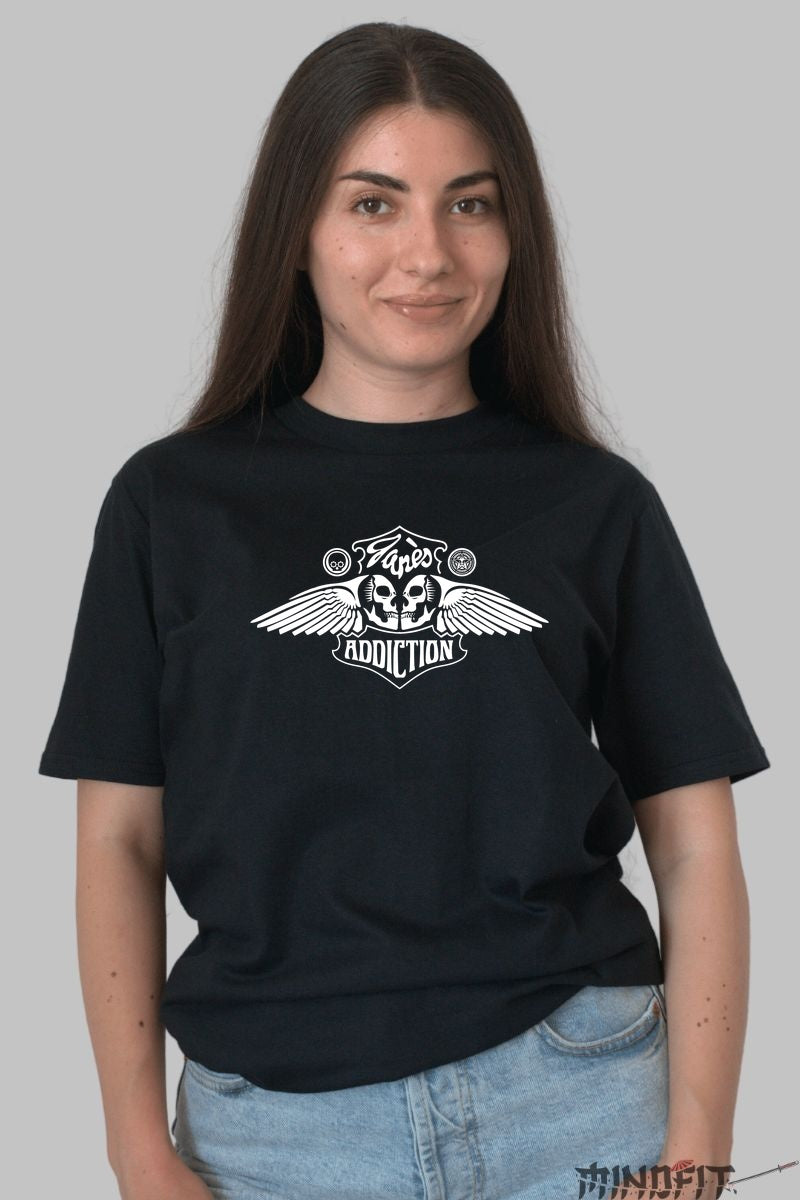 Tricou Jane-s Addiction - Wings Skull Emblem dama negru