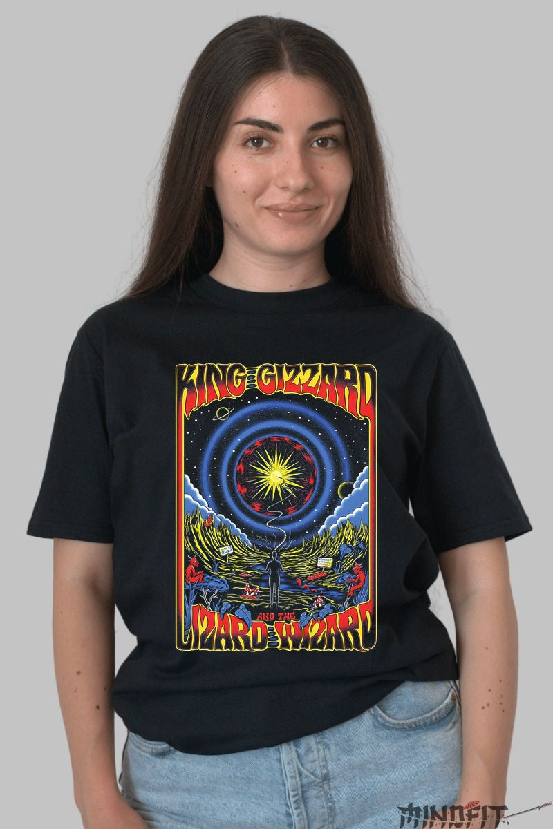 Tricou King Gizzard - Psychedelic Cosmic Vision dama negru