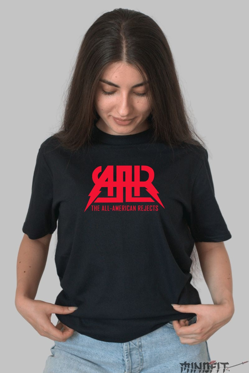 Tricou Rock The All-American Rejects - Logo Rosu Impact dama negru