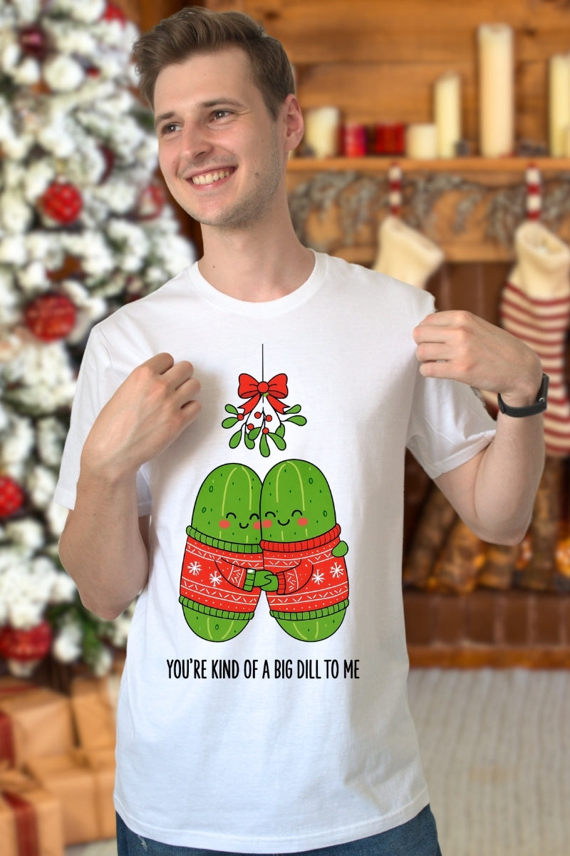 Set Tricouri Cuplu Pickles Love barbat alb