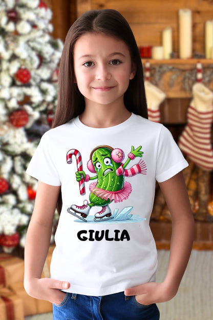 Set Tricouri Pentru Familie De Craciun Cu Activitati Personalizat Cu Nume fata