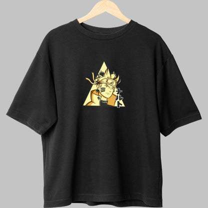 Tricou Anime Naruto Sage of Six Paths negru fata
