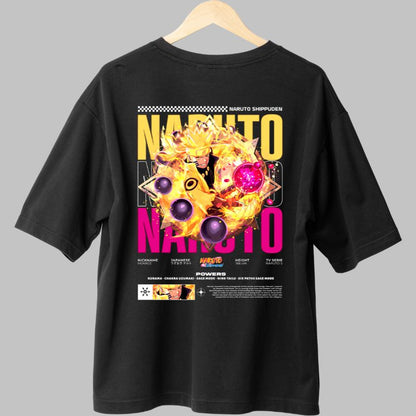 Tricou Anime Naruto Sage of Six Paths negru spate