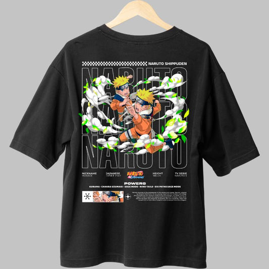 Tricou Anime Naruto To The Double negru spate