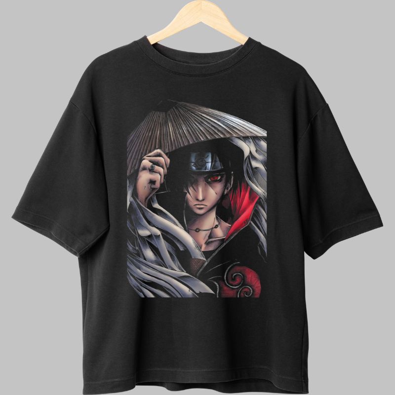Tricou Itachi Shadow of The Clan negru fata