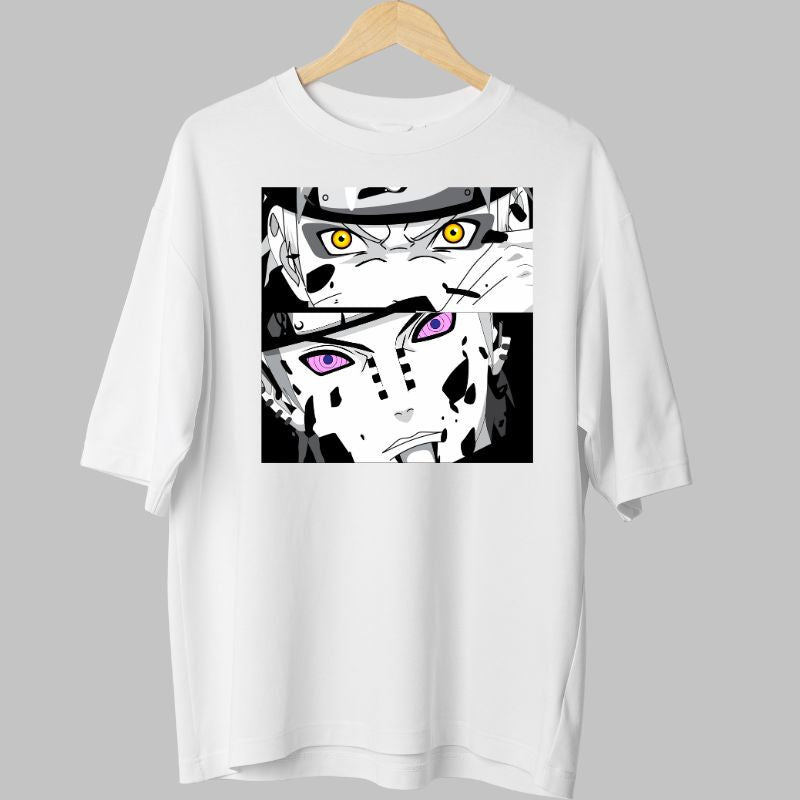 Tricou Naruto Hidden Powers alb fata