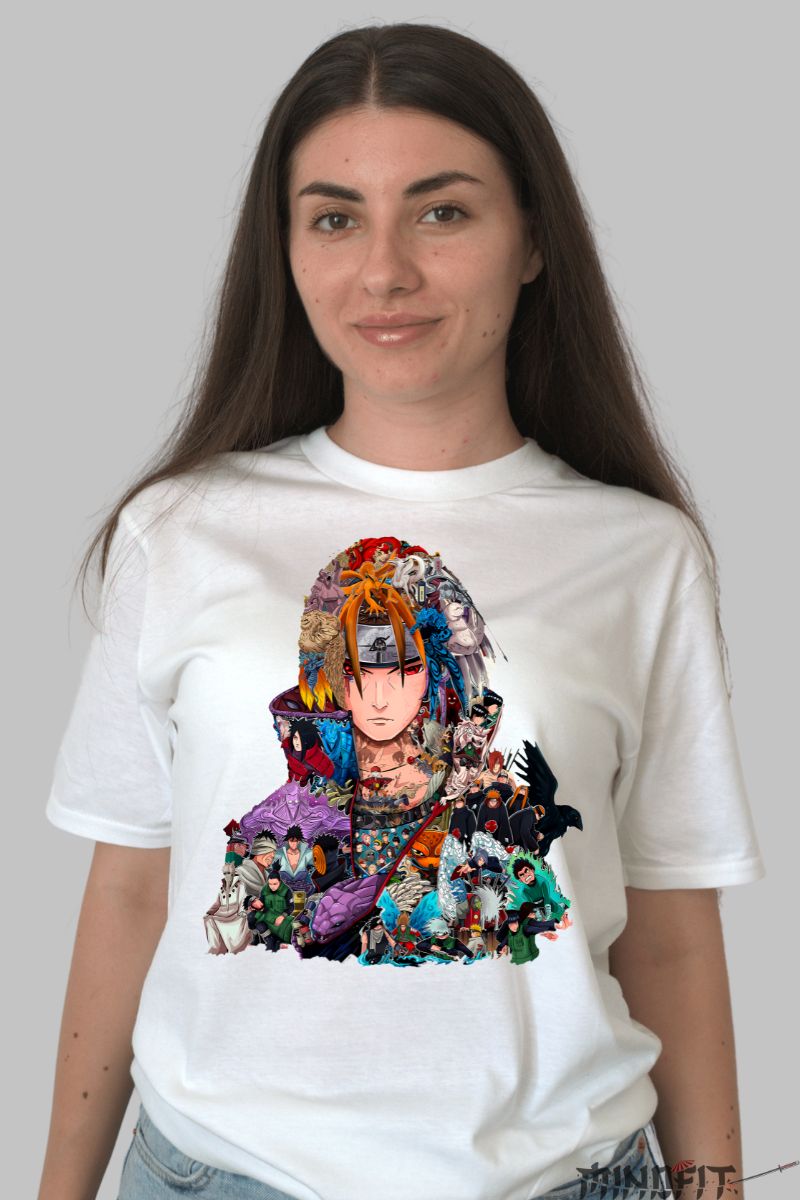 Tricou Naruto Itachi And His Story dama alb fata