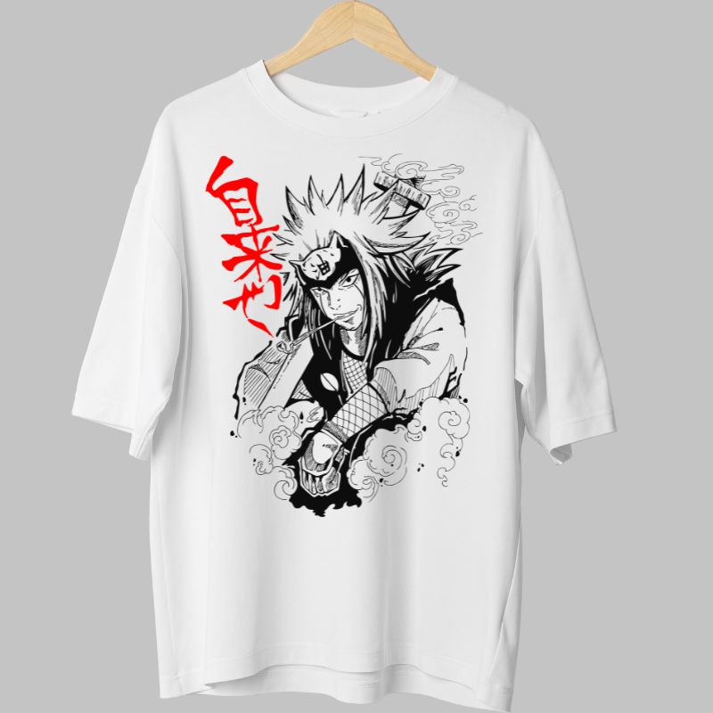 Tricou Naruto Jiraya Rebel alb fata