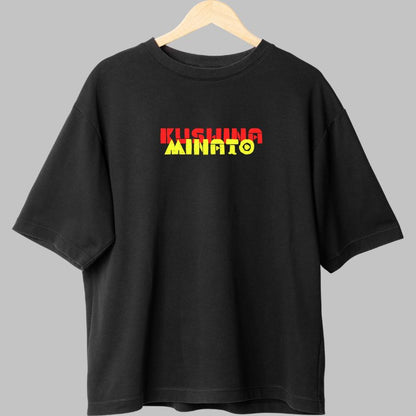 Tricou Naruto Minato vs Kushina negru fata