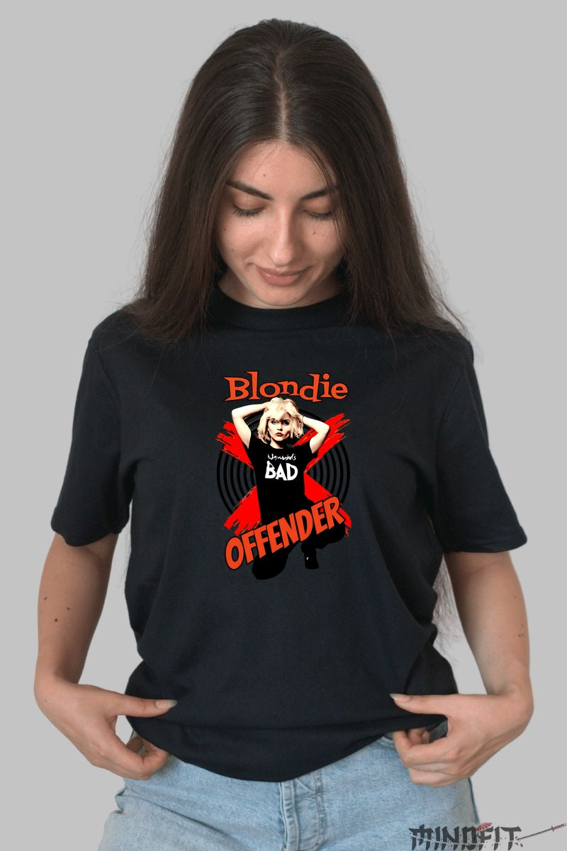 Tricou Rock Blondie Bad Offender dama negru