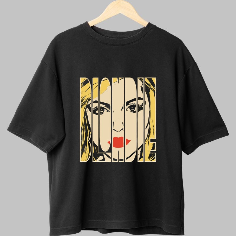 Tricou Rock Blondie Graphic Face fata negru