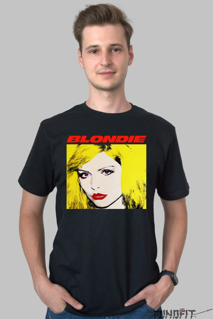 Tricou Rock Blondie Pop Art barbat negru