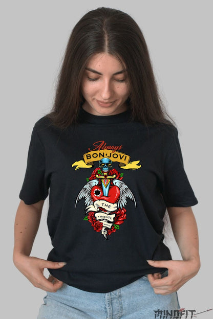 Tricou Rock Bon Jovi Always Tribute dama negru