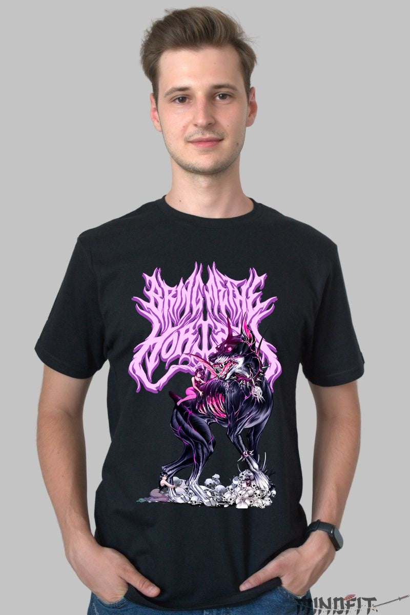Tricou Rock Bring Me The Horizon Dark Wolf barbat negru