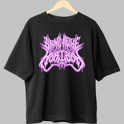 Tricou Rock Bring Me The Horizon Neon Logo fata negru