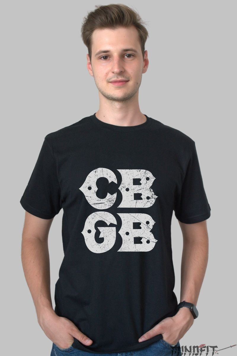 Tricou Rock CBGB Classic Bold barbat negru