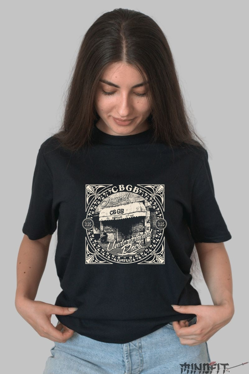 Tricou Rock -CBGB Iconic Front dama negru