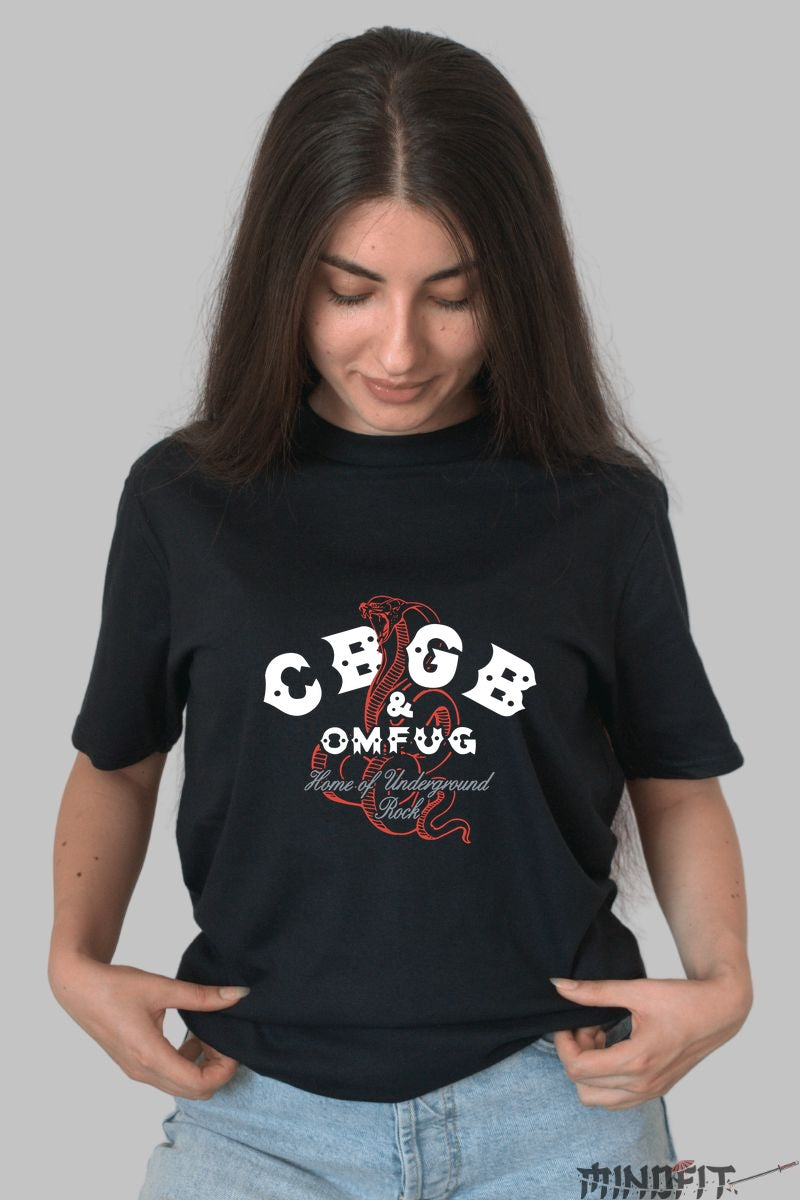 Tricou Rock CBGB Snake Underground dama negru