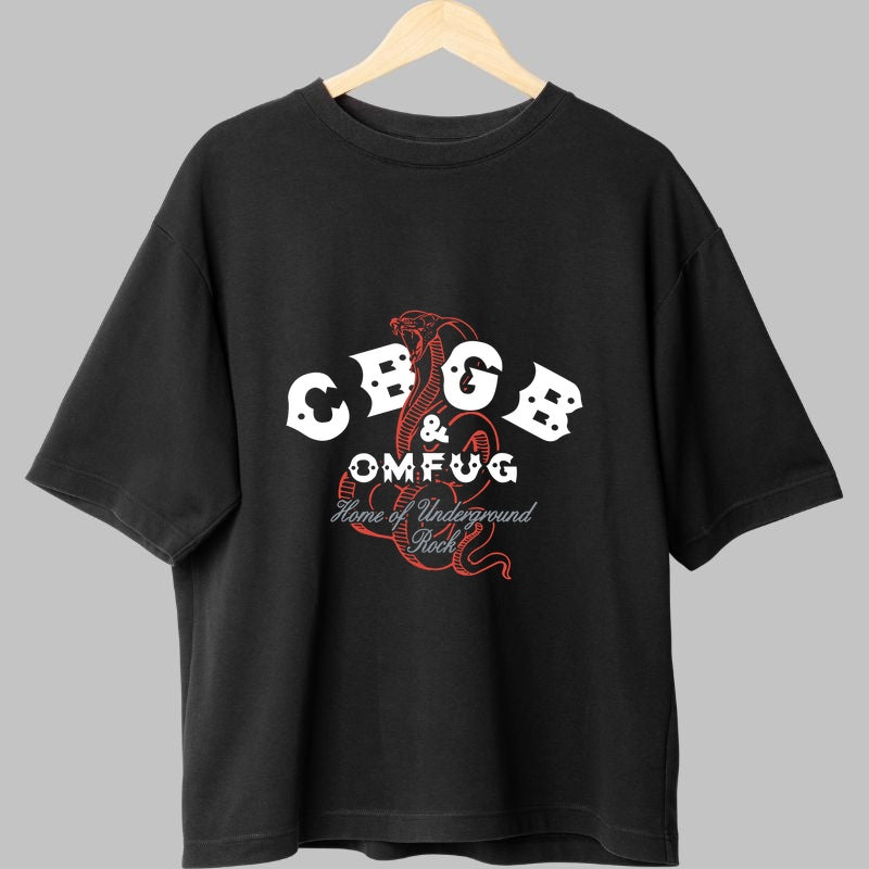 Tricou Rock CBGB Snake Underground fata negru