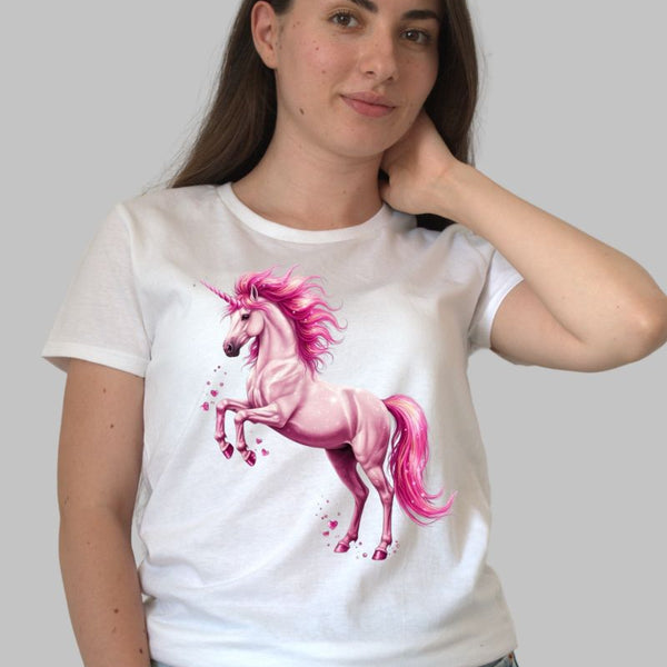 Tricou Unicorn Roz