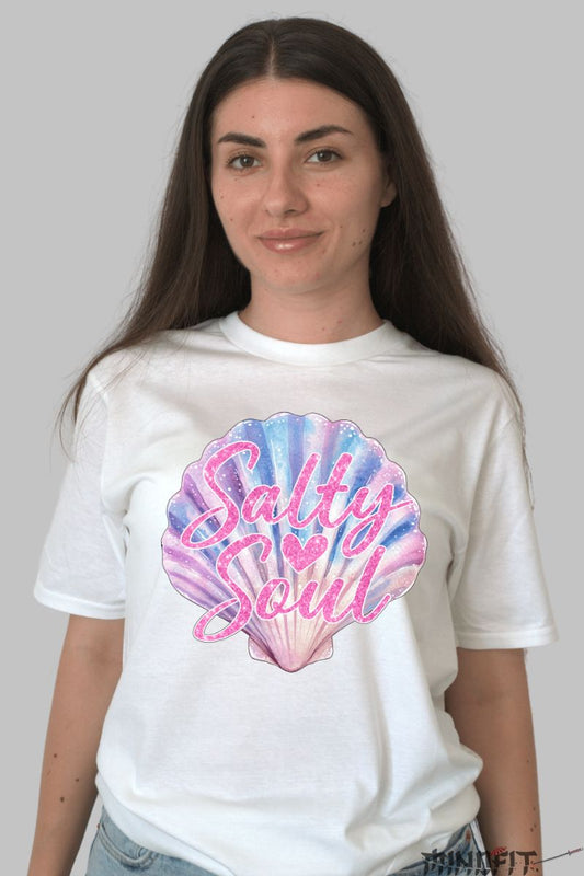 Tricou Vara Salty Soul dama alb fata