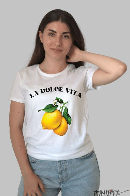 Tricou cu lamai dama alb fata
