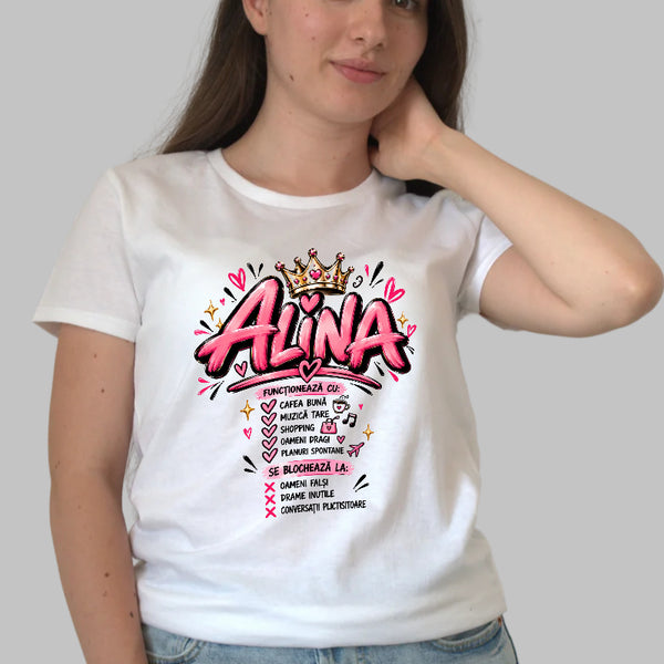 Tricou Amuzant - Functioneaza Cu Cafea Si Shopping