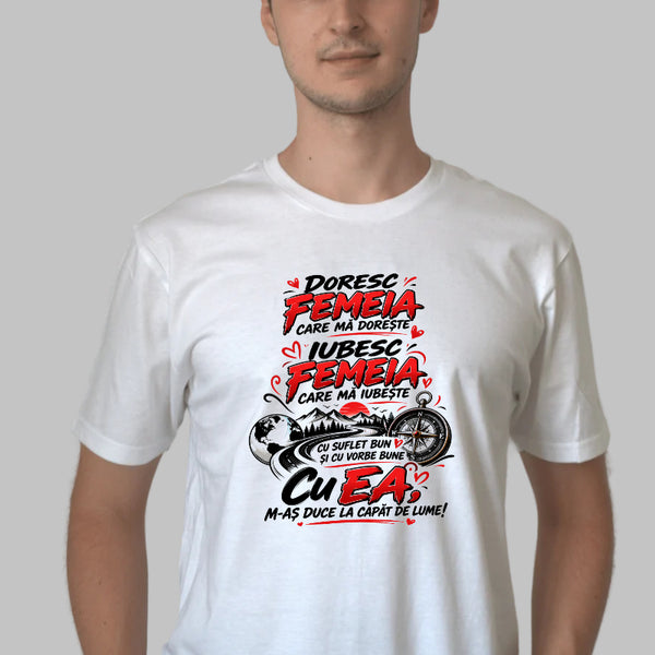 Tricou Amuzant - Iubesc Femeia Care Ma Iubeste