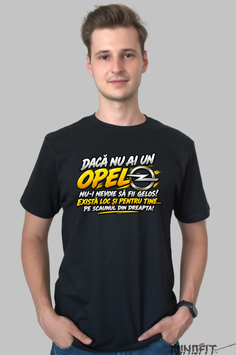 Tricou Amuzant - Opel Nu Fi Gelos barbat negru