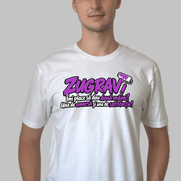 Tricou Amuzant - Zugrav Doua Maini