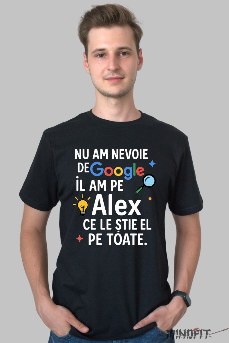 Tricou Amuzant Cu Nume -oogle-barbat negru