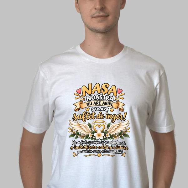 Tricou Amuzant – Nasa Noastra Are Suflet De Inger