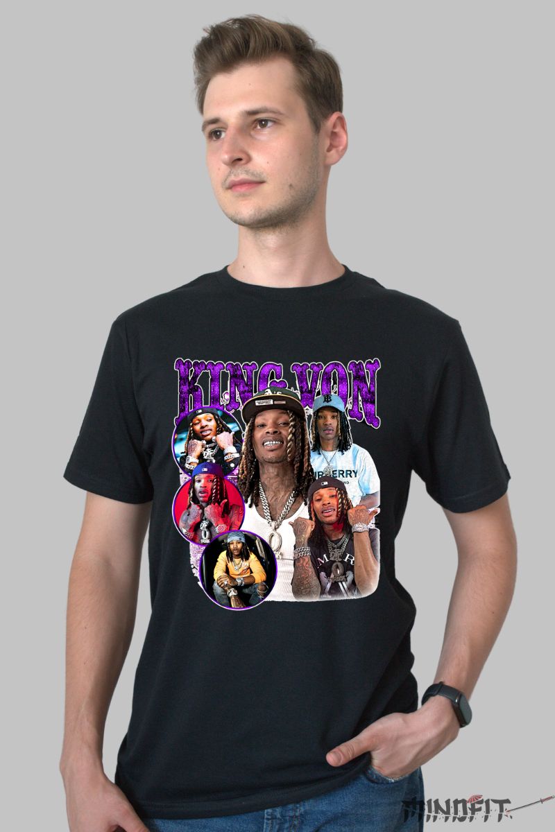 Tricou_King_Von_barbat_negru