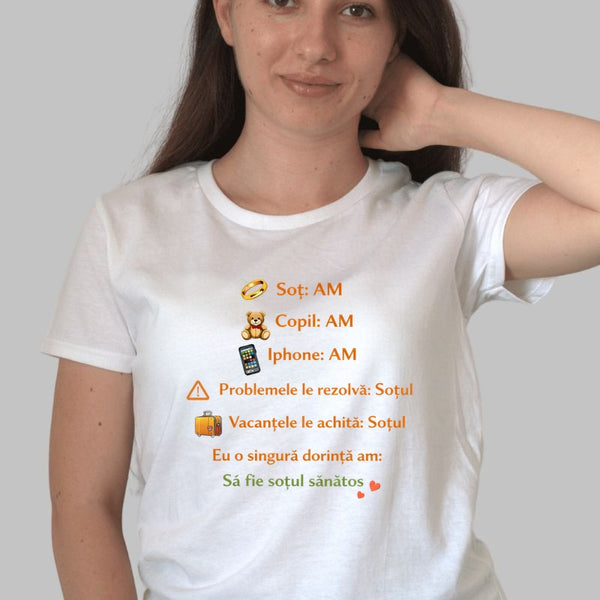 Tricou Amuzant - Sa Fie Sotul Sanatos