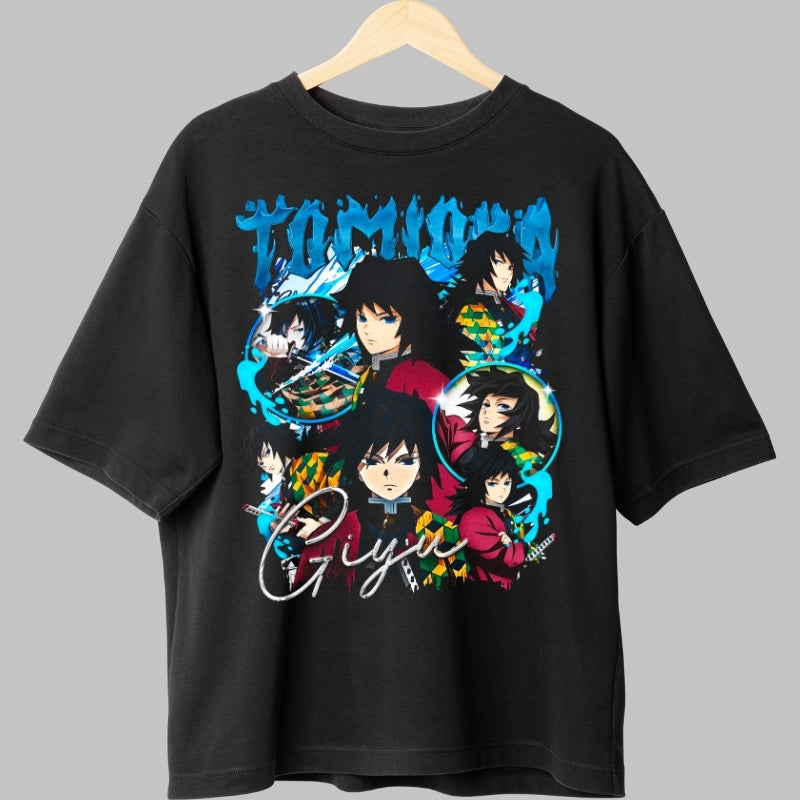 Tricou Anime Demon Slayer - Giyu Tomioka Stil Resemnare fata