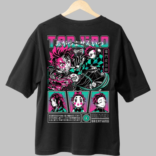 Tricou Anime Demon Slayer - Kamado Focused Spate