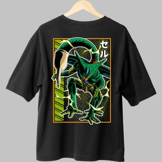 Tricou Anime Dragon Ball -Cell Perfect Form negru fata