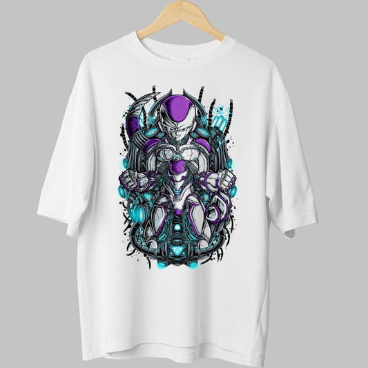 Tricou Anime Dragon Ball -Frieza Cyborg Intense Mode alb