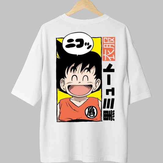 Tricou Anime Dragon Ball -Goku Zambet Copilaros alb fata