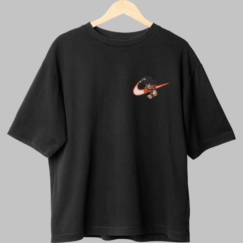 Tricou Anime Dragon Ball -Son Goku Retro Style negru spate